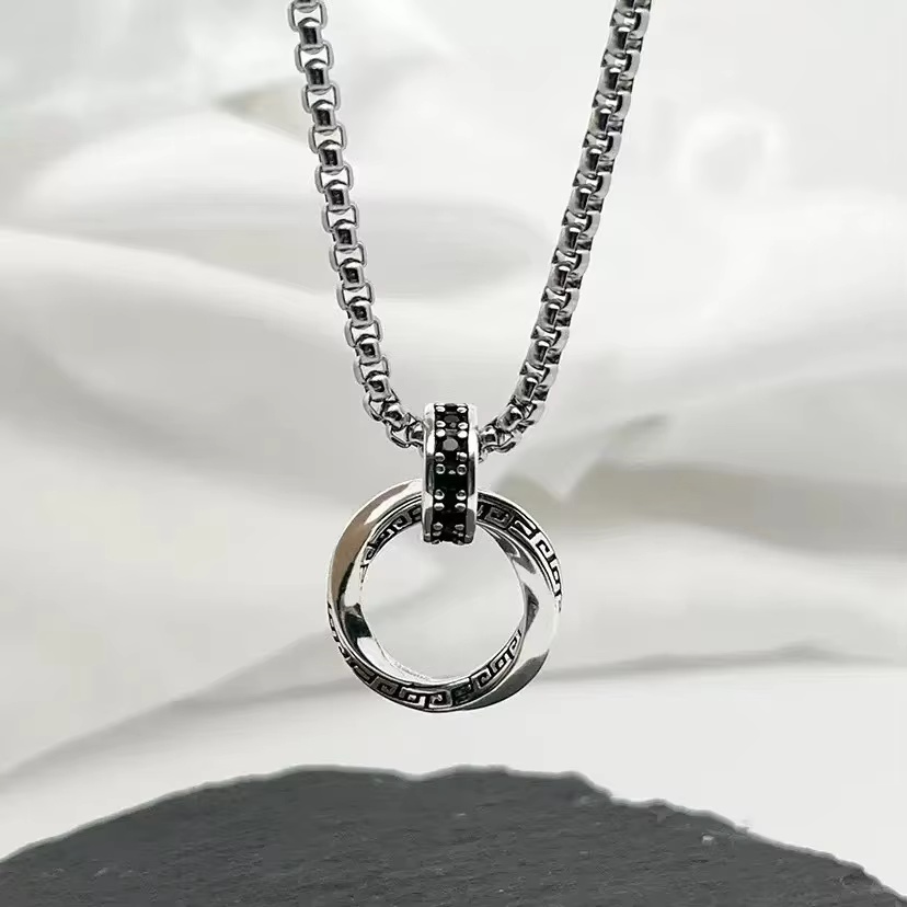 925 Sterling Silver Chain Necklace Men - Nowy naszyjnik ze srebra próby 925,