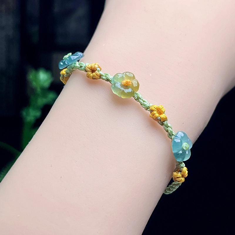 Bracelets - Bransoletka z jadeitu birmańskiego w kształcie