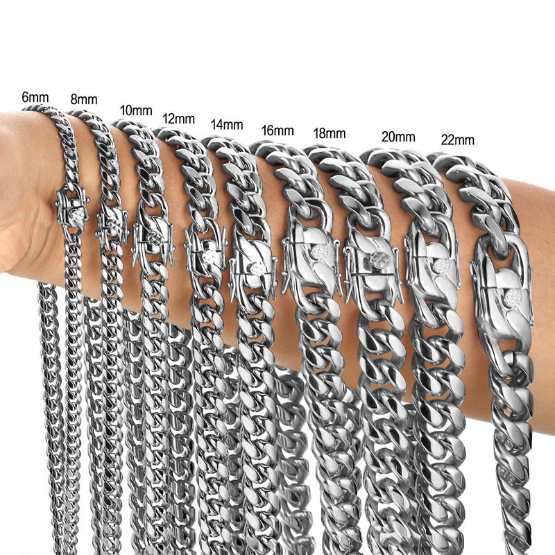 316L ze stali nierdzewnej Miam – Cuban Link Chain 12Mm recenzja i cena