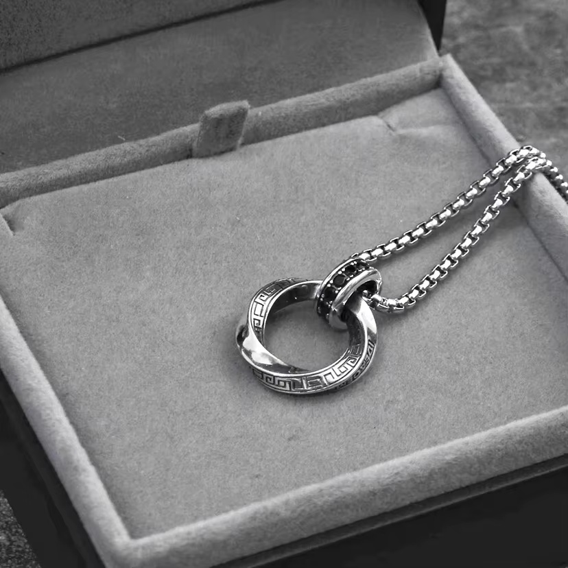 Nowy naszyjnik ze srebra próby – 925 Sterling Silver Chain Necklace Men recenzja i cena