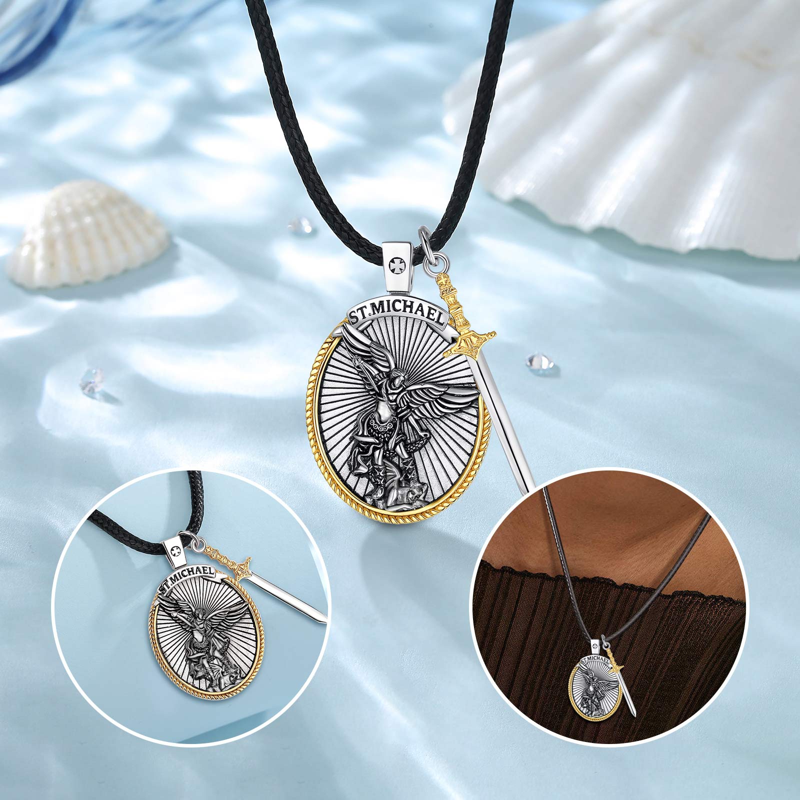 Eudora 925 Sterling Silver Sai – 925 Sterling Silver Chain Necklace Men recenzja i cena