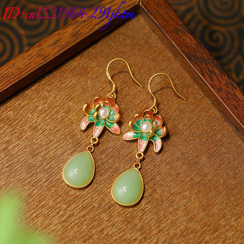 Zielone, naturalne kolczyki w  – Earrings recenzja i cena
