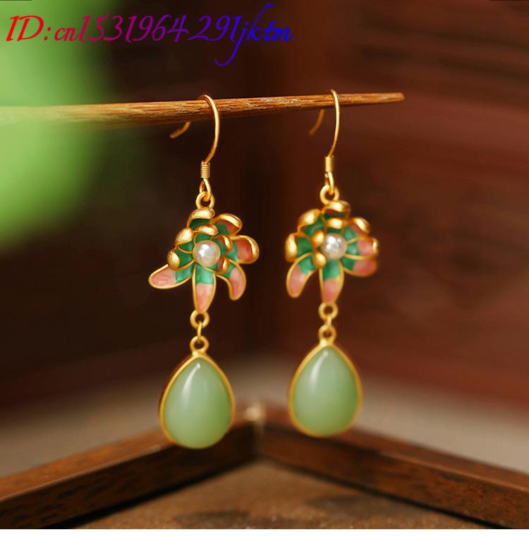 Zielone, naturalne kolczyki w  – Earrings recenzja i cena