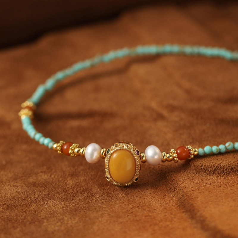 Nowa Kolekcja Vintage Niebiesk – Pearl Choker Necklace Vintage recenzja i cena