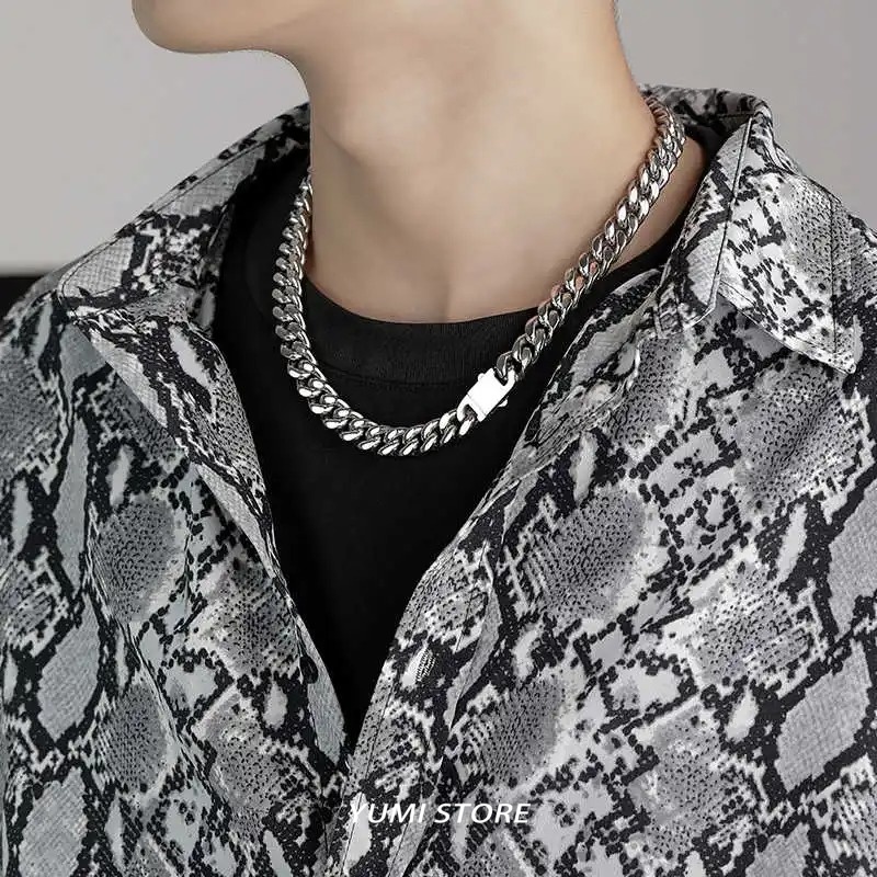 Tytanowa Stal Hip Hop Sprężyno – Cuban Link Chain 12Mm recenzja i cena