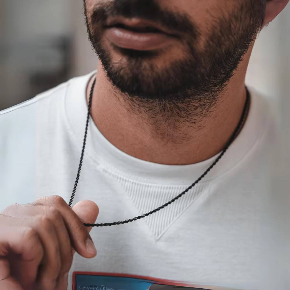 Męskie liny długi naszyjnik st – Cuban Link Chain 12Mm recenzja i cena